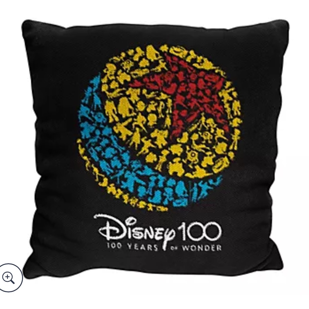 Disney 100 Years Pixar Ball Black Throw Pillow